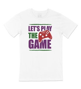 Mor Lets Play The Game Tişört
