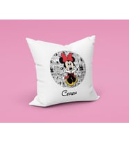 Minnie Mouse Sevgili Çift Tasarımlı Yastık Kişiye Özel