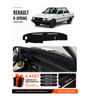 RENAULT 9 SPRİNG (1991-1996) Uyumlu Torpido Örtüsü Torpido Kılıfı - Siyah