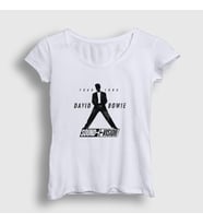Presmono Kadın Beyaz Sound Vision David Bowie T-Shirt 302073tt