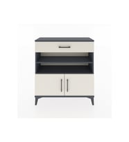 Arges Şifonyer 3 Raflı Tek Çekmeceli 2 Kapaklı 88x30x96 Antrasit-Aytaşı