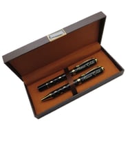 Signator® M562 Siyah Altın Kalem Seti  Roller + Tükenmez Kalem  İsme Özel Kalem  Hediyelik Kalem (Karışık)
