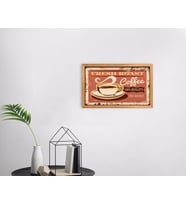 BK Home Coffee Tasarımlı Dekoratif Retro Ahşap Tablo-33