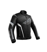 Motosiklet Montu Full Korumalı 4 Mevsim Maxdura Kumaş ve PU Deri Motor Mont Black Edt