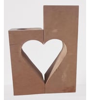 Hobi Adn 90244 Dekoratif Mumluk Kalpli İkili Ahşap MDF HAM CNC Kesim El Yapım
