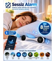Yastık Altında Kullanılan Bluetooth Uyku Hoparlörü Sessiz Alarm Rahatlatıcı Sesler Ve 8 Saat Kesinti