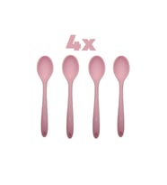 İvory silikon sos-tatlı kaşığı 4 adet kaşık seti (20cm)
