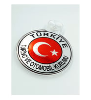 Etiketçilere Özel Türkiye Turing Pleksi Resimlik Vantuzlu Arma (552070175)