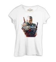 The Witcher - Wild Hunt III Beyaz Kadın Tshirt