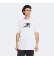 adidas KS7615 GFX T Erkek Tişört (Beyaz)