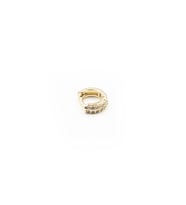 Zirkon Taşlı Şık Halka Tragus Piercing – Gold  Hipoalerjenik, Dayanıklı