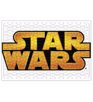 Star Wars Logo Sarı Baskılı Puzzle 240 Parça Yapboz