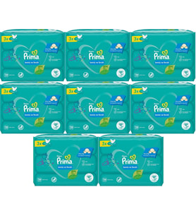 Prima Islak Havlu Mendil Temiz ve Ferah (Bitki Bazlı) 24 Lü Set (8PK*3) 1248 Yaprak