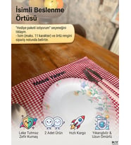 MavDesign İsim Nakışlı Beslenme Örtüsü