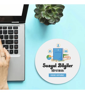 Kişiye Özel Sosyal Bilgiler Öğretmenlerine Hediye Mousepad