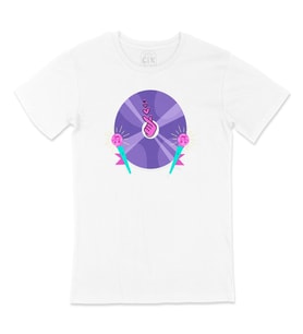 K-Pop Mikrofonlu Tişört
