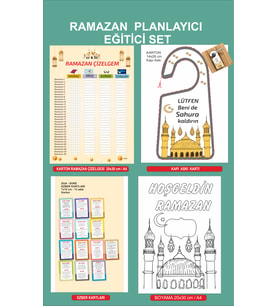 Ramazan Planlayıcı Eğitici Set Çocuklara Özel Dua Etkinlik