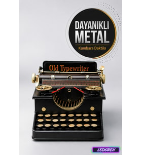 Dekoratif Metal Daktilo Nostaljik Hediyelik Masa Üstü Aksesuar C0318
