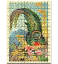 Cakapuzzle Quezal Kuş Görseli Puzzle Yapboz MDF (Ahşap) (120 Parça)
