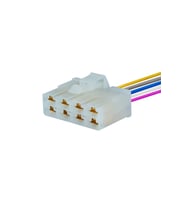 İş Makina Soketi Beyaz 8 Pin Kablolu