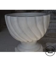 Sipahi Marble Beyaz Mermer Sarıklı Model Ayaklı Kurna