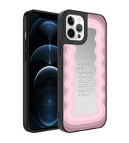 Apple iPhone 12 Pro Max Kılıf Aynalı Desenli Kamera Korumalı Parlak Zore Mirror Kılıf Ayna