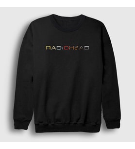 Presmono Unisex Siyah Radiohead Sweatshirt 104430tt
