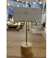 Yakemiyou Taşlı Yıldızlar Altılı Küpe