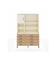 Hyperion Dolap 7 Raflı 8 Çekmeceli Tek Kapaklı  132x44x195 Aytaşı-Aytaşı/Çam
