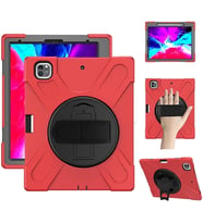 İPad Pro 12.9-inch (2021)-(2020) Kılıf Kalem Yerli 3 Katmanlı Standlı Zırh Kılıf-Shockproof-(5775)