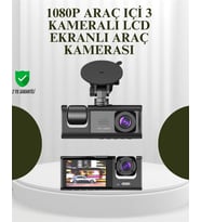 G-Sensörlü 3'lü Kayıtlı Araç Kamerası