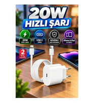 20W USB-C Hızlı Şarj Adaptörü – iPhone ve iPad Uyumlu