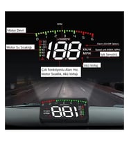 Ford Fiesta Araba için Uyumlu Harici Dijital Hararet-Hız-Devir-Akü Göstergesi Ekranı HUB OBD2