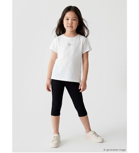 LCW Kids Siyah Basic Kız Çocuk Tayt