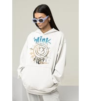 Blink-182 Baskılı Unisex Oversize Müzik Grubu Hoodie