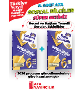6. Sınıf Sosyal Bilgiler Süper Set Soru Bankam + Çalışma Kitabım Yeni