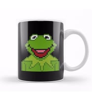Kermit The Muppets Pixel Character Kupa Bardak Porselen