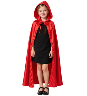 Halloween Kapüşonlu Kırmızı Pelerin Çocuk