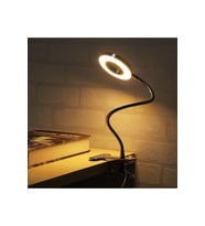 Flex ayarlanabilir akrobatik LED çalışma ve gece lambası, 3 renk ışık (Krem)