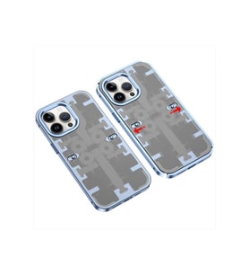 iPhone 14 Pro Kılıf Mekanik Bumper Kapak - Mavi