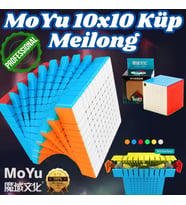 Orijinal MoYu Meilong 10x10 Küp - Moyu Speed Cube - Moyu 10x10 Zeka Küpü - Zeka Küpü - Rubik Küp