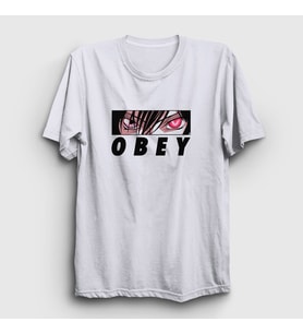 Presmono Unisex Beyaz Obey Lelouch Anime Code Geass T-Shirt 512800tt