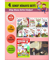 4.Sınıflar İçin Okumayı Sevdiren 10 lu Hikaye Seti (Kitap Okuma Defteri Hediyeli)