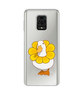 Redmi Note 9 Pro/Note 9S Uyumlu Tatlı Ördek Desenli Şeffaf Telefon Kılıfı