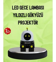Bluetooth Bağlantılı Yüksek Çözünürlüklü Galaksi Projektör (Çok Renkli)