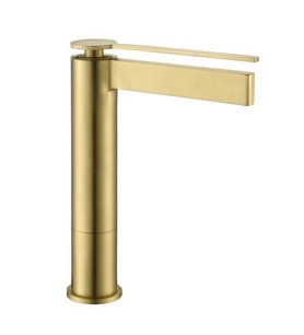 FONTANA YÜKSEK LAVABO BATARYASI (FIRÇALANMIŞ ALTIN) FJ-6022