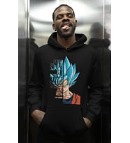 Son Goku Dragon Ball Baskılı Unisex Oversize Anime Karakter Hoodie