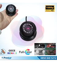 Araçlar Için Mini Metal Dome 2 Mp Full Hd Gece Renkli Görüşlü Kamera Geniş Açılı