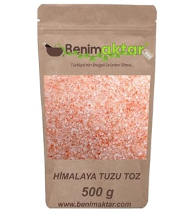 BenimAktar Gerçek Himalaya Tuzu Toz 500 Gr