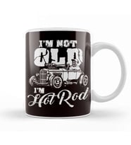 Not Old Hot Rod American Cars Classic Automobile Modified Kupa Bardak Porselen